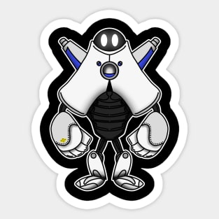 That shy robot Sticker